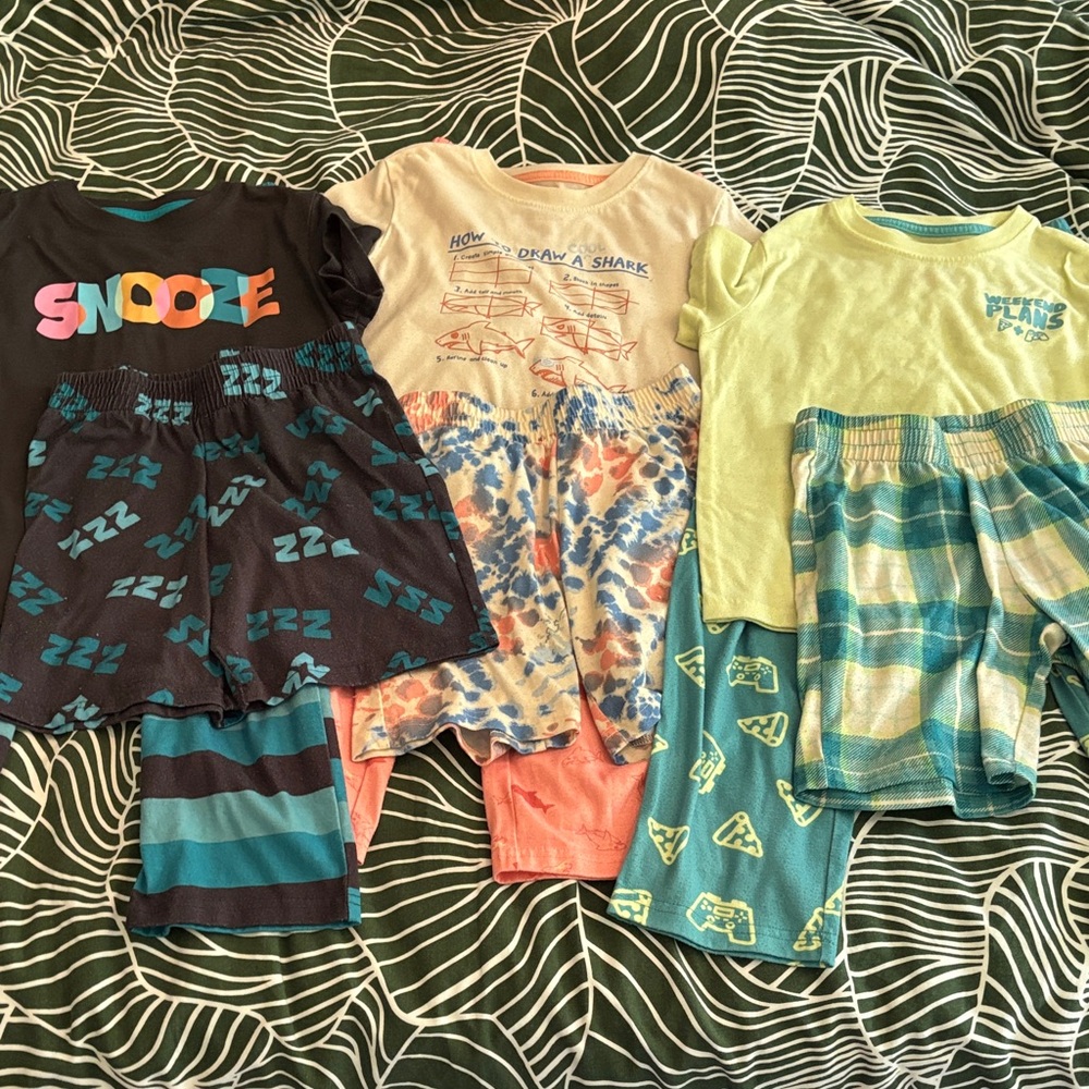 Cat & Jack Boys Pajama Sets Lot, Small